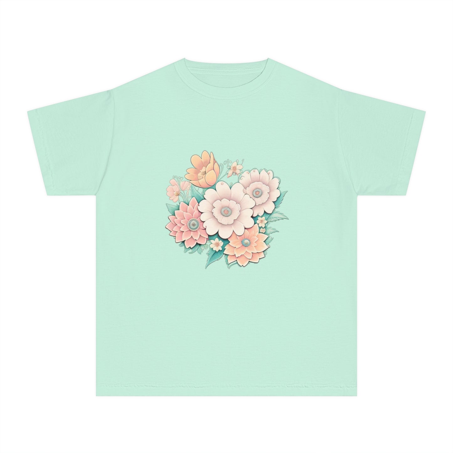 Hail Mary Prayer/Flowers Youth Midweight Tee