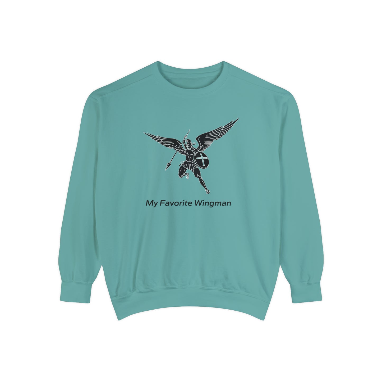 Archangel Saint Michael Unisex Garment-Dyed Sweatshirt