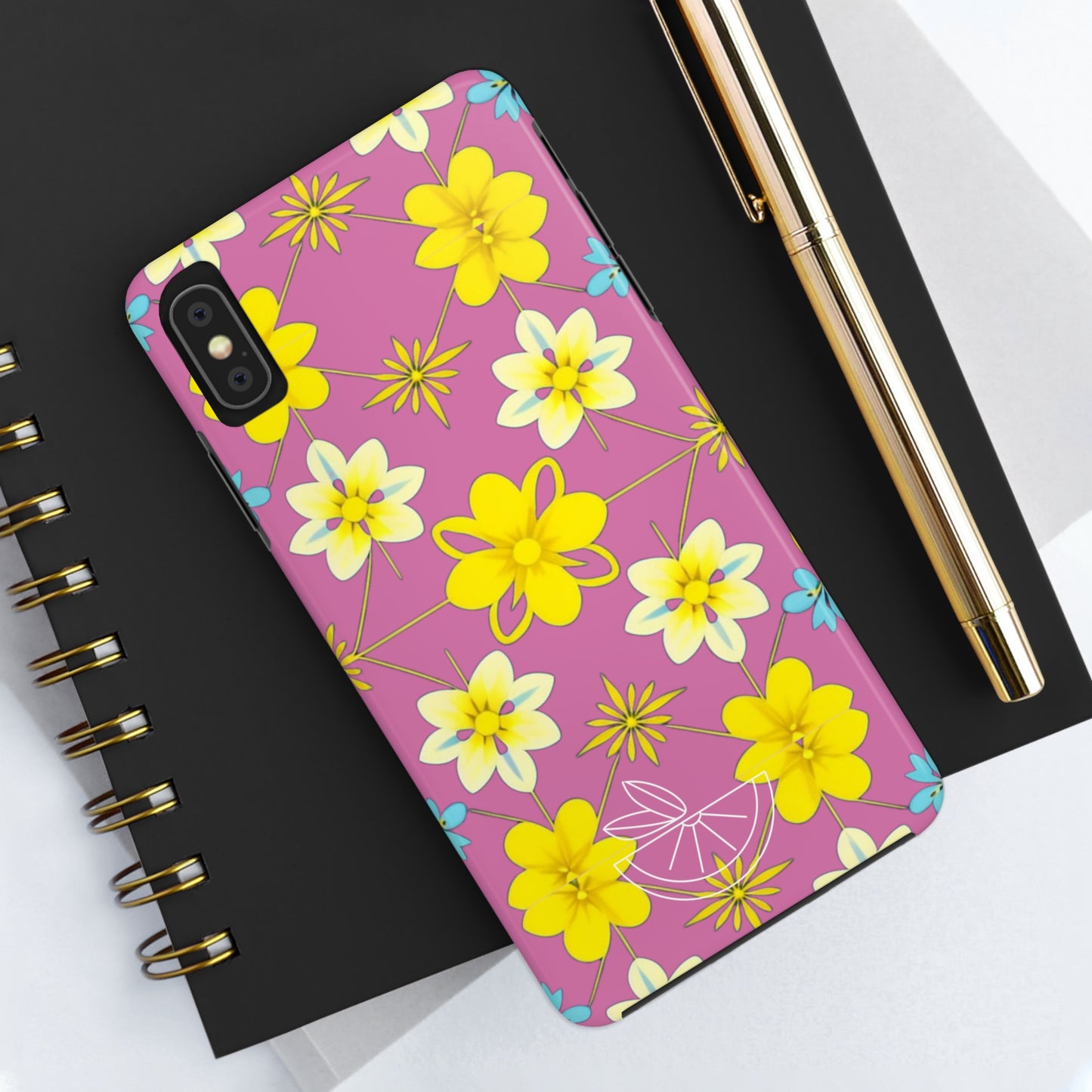 Vintage Yellow Flowers Tough Phone Cases