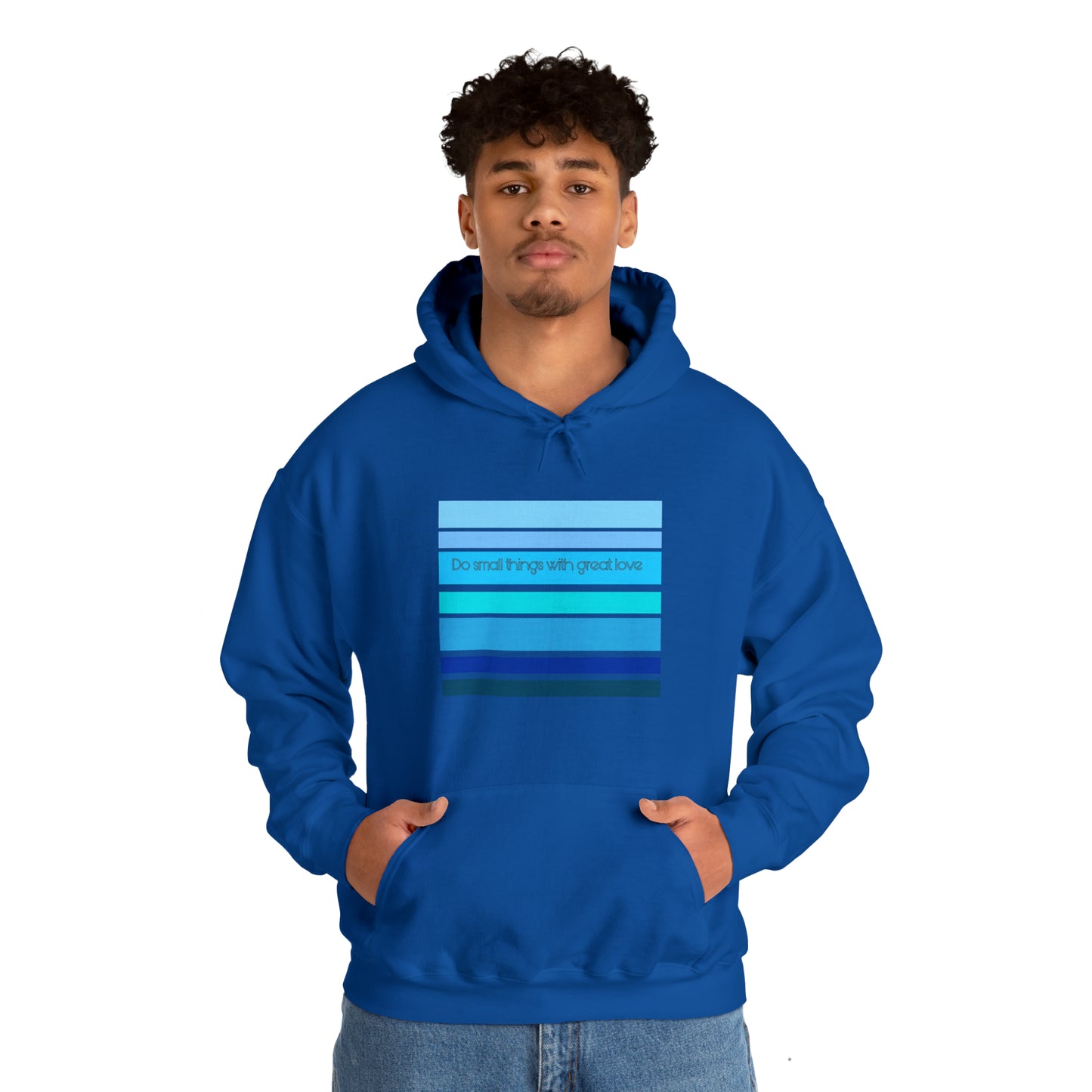 HLC Blue Stripes Unisex Heavy Blend™ Hooded Sweatshirt