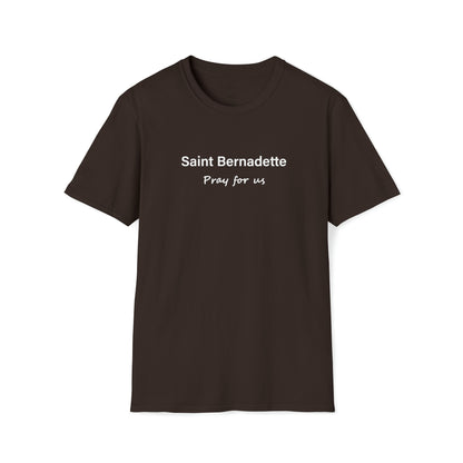 Saint Bernadette Pray for Us Unisex Softstyle T-Shirt