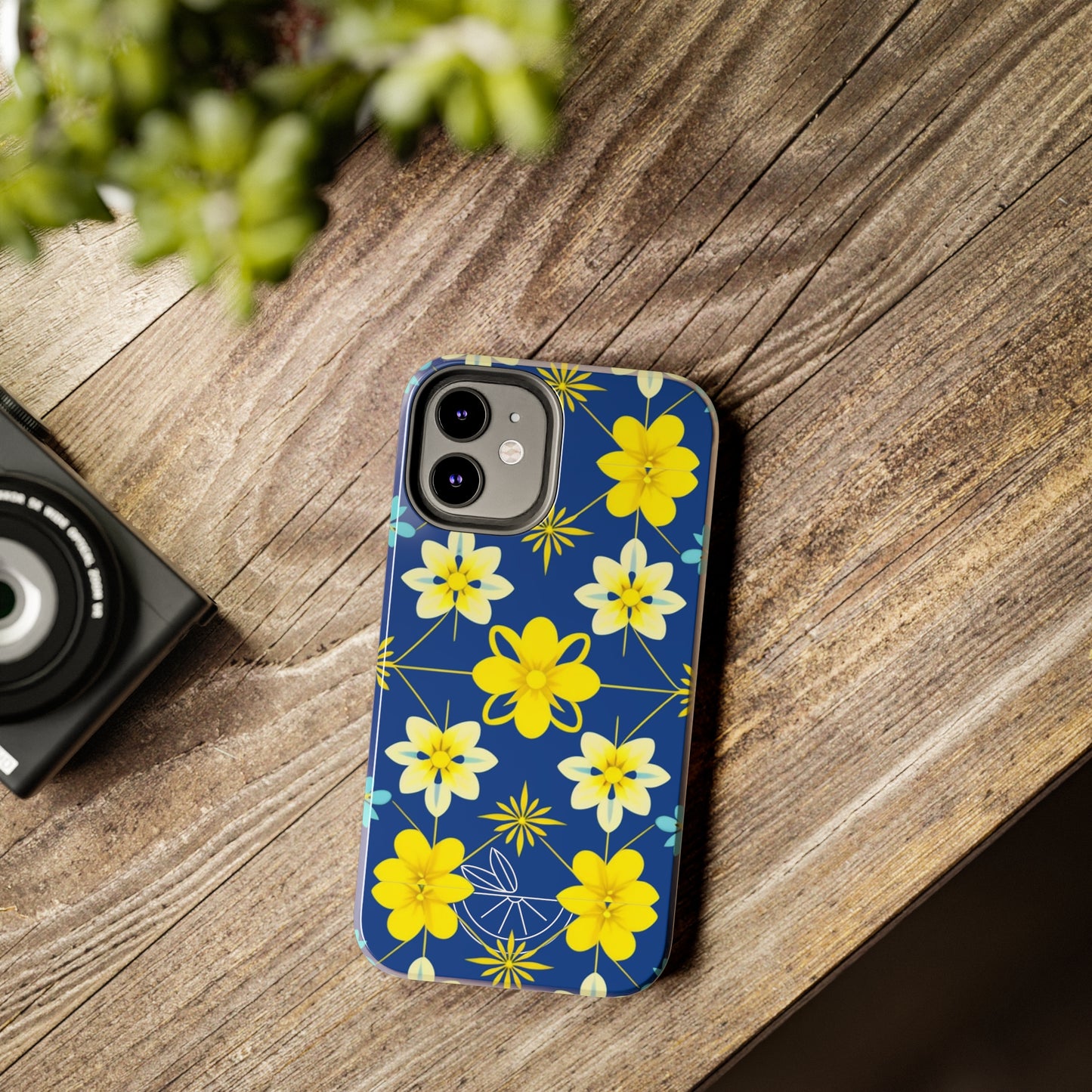 Vintage Yellow Flowers Tough Phone Cases