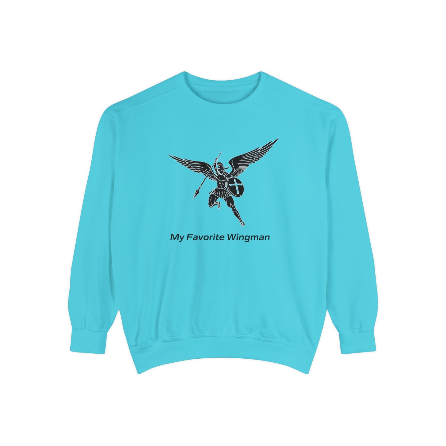 Archangel Saint Michael Unisex Garment-Dyed Sweatshirt