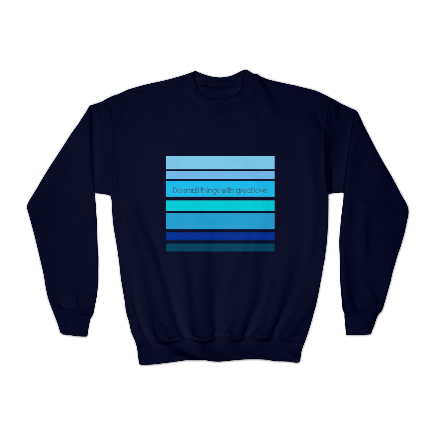 HLC Blue Stripes Youth Crewneck Sweatshirt