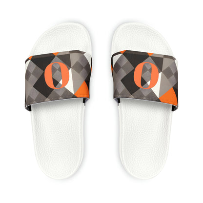 Orioles Fan Geo Print Youth PU Slide Sandals