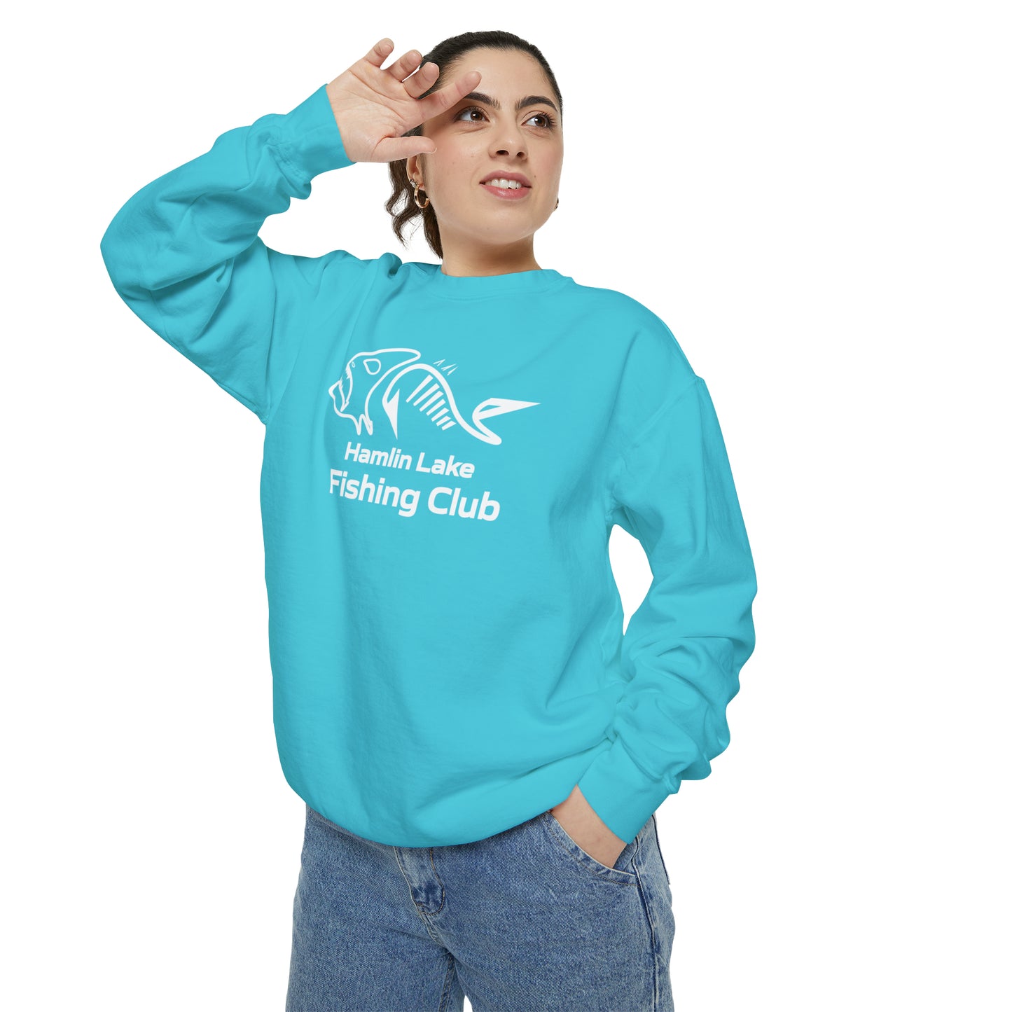 FCF Co. Hamlin Lake Fishing Club Unisex Garment-Dyed Sweatshirt