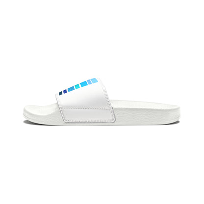 HLC Blue Stripes Youth PU Slide Sandals