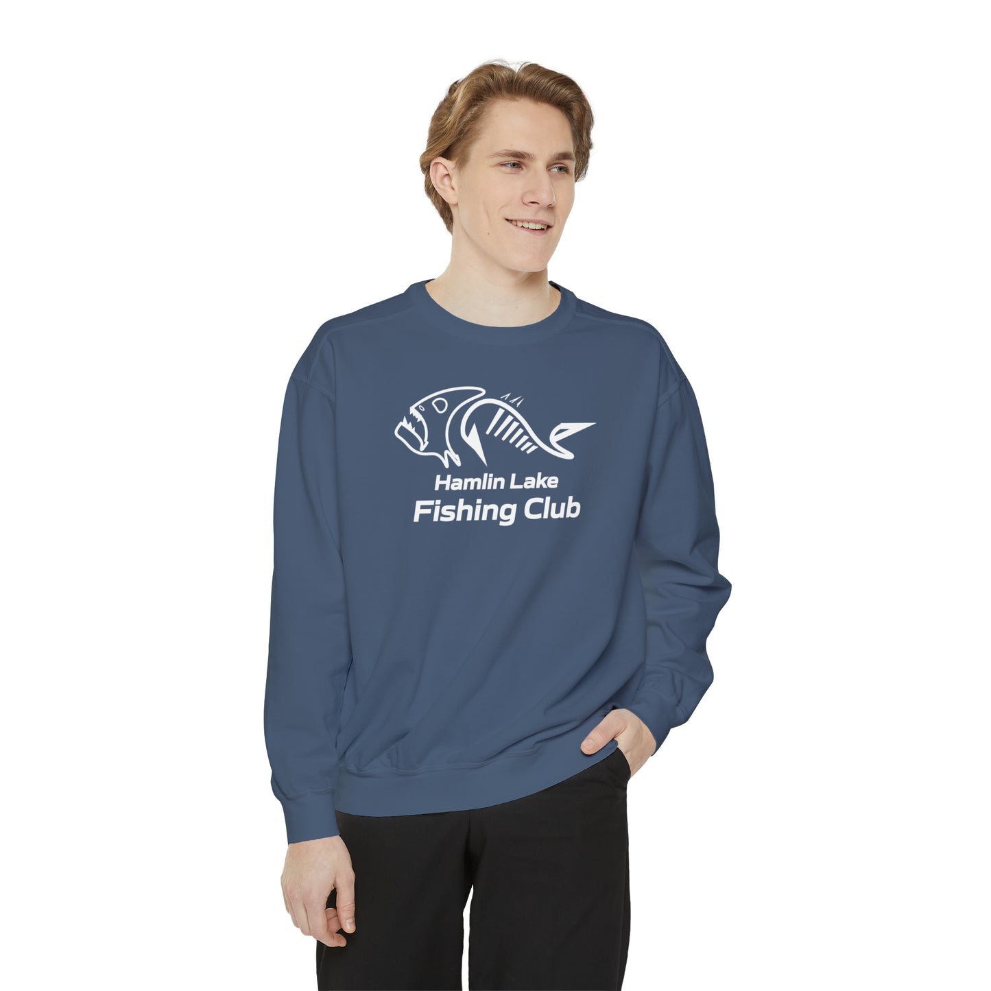 FCF Co. Hamlin Lake Fishing Club Unisex Garment-Dyed Sweatshirt