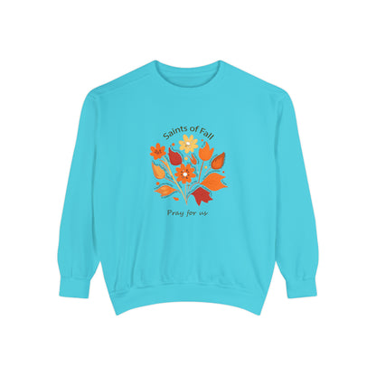 Saints of Fall Unisex Garment-Dyed Sweatshirt