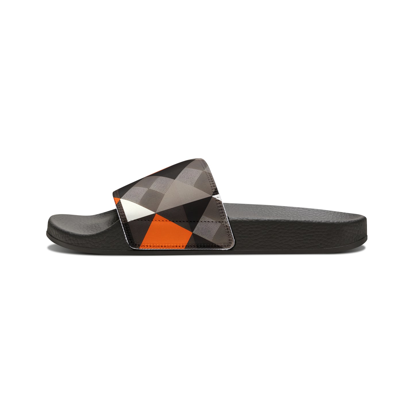 Orioles Fan Geo Print Youth PU Slide Sandals