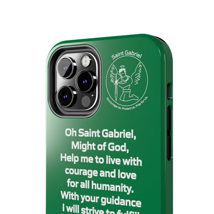 Saint Gabriel Prayer Design Tough Phone Cases