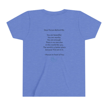 Dear Person Behind Me Youth Short Sleeve Tee