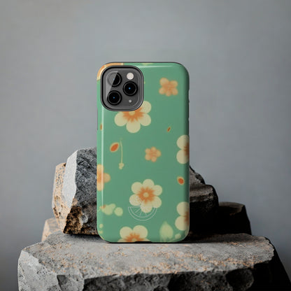 Vintage Coral flowers Tough Phone Cases