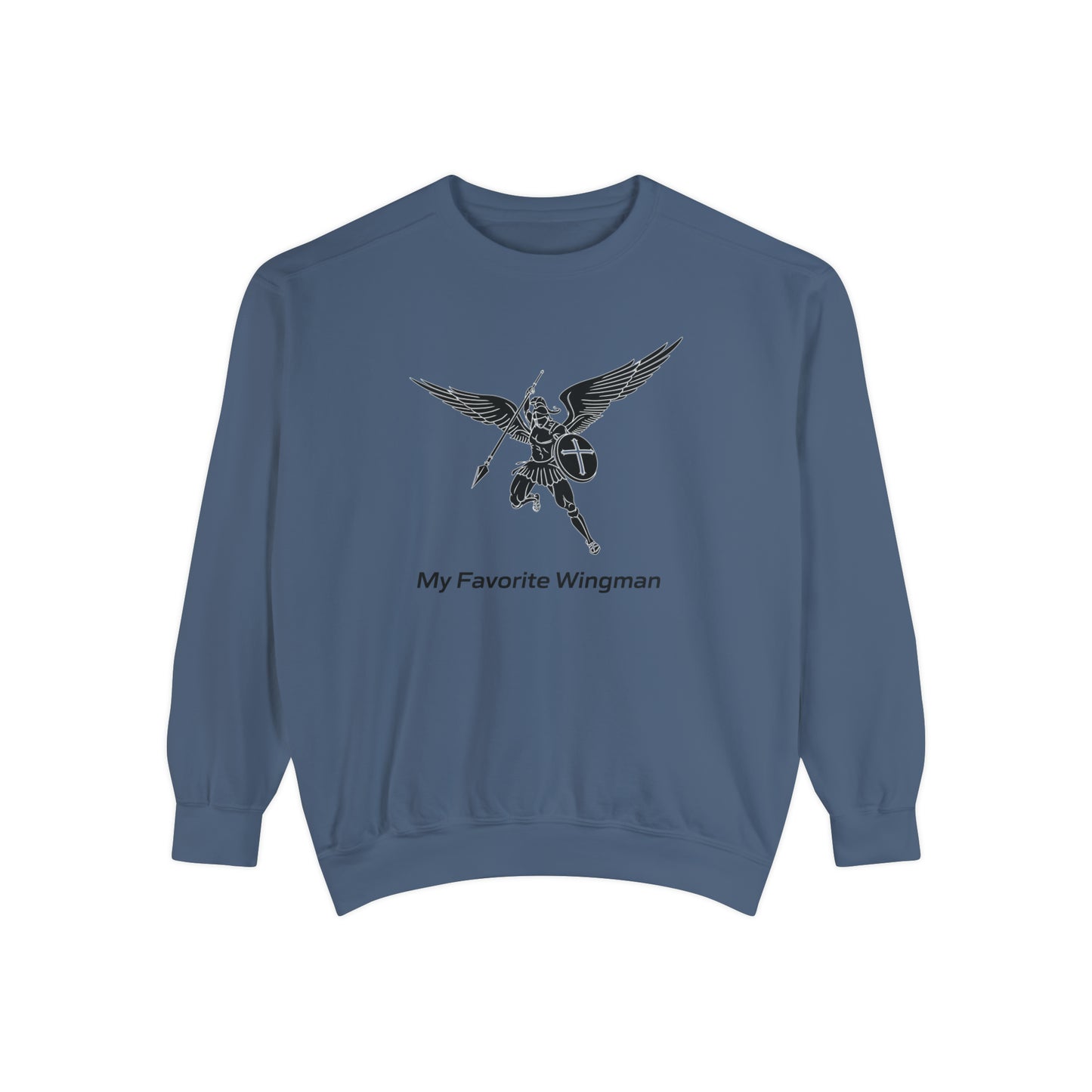 Archangel Saint Michael Unisex Garment-Dyed Sweatshirt