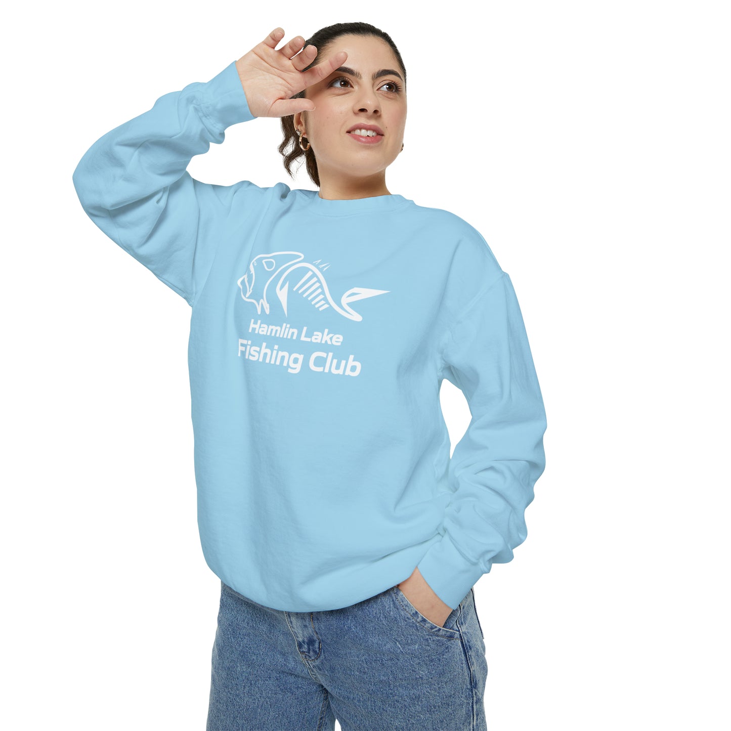 FCF Co. Hamlin Lake Fishing Club Unisex Garment-Dyed Sweatshirt