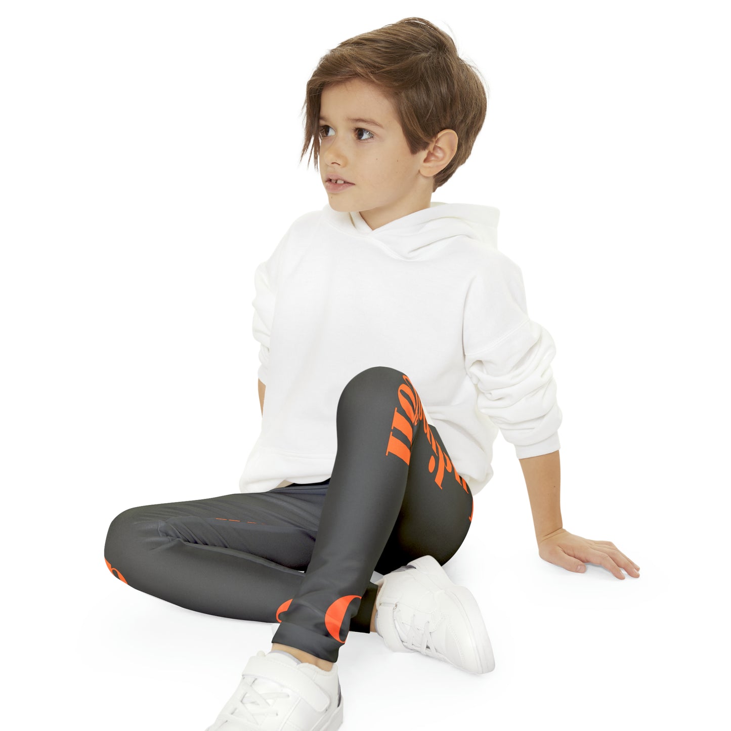 Orioles Fan w Side Print Youth Full-Length Leggings (AOP)