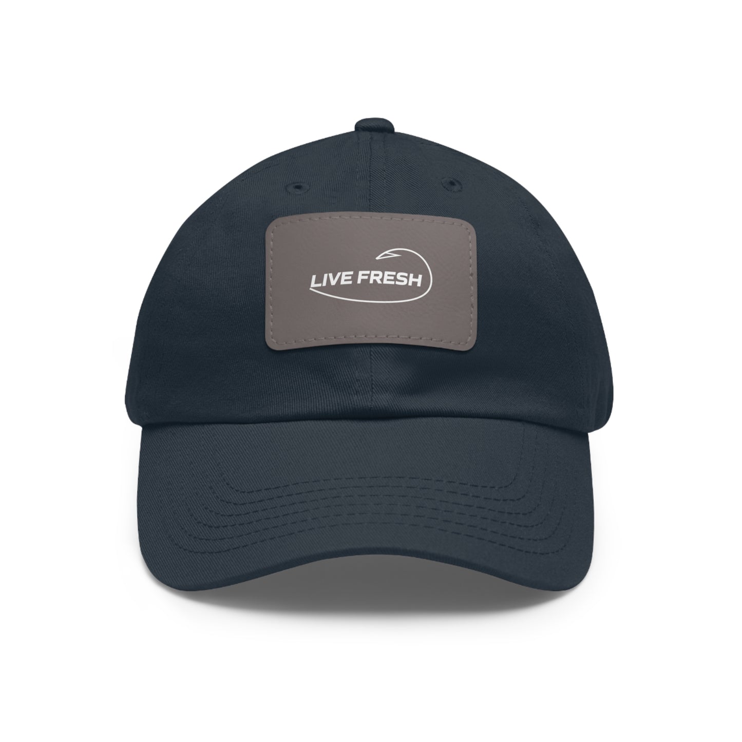 Fresh Coast Fishing Co. LIVE FRESH Hat with Leather Patch (Rectangle)