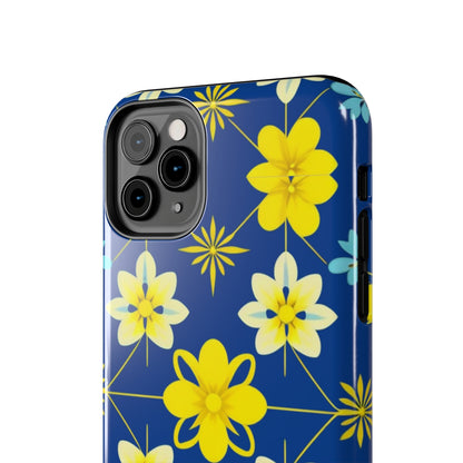 Vintage Yellow Flowers Tough Phone Cases