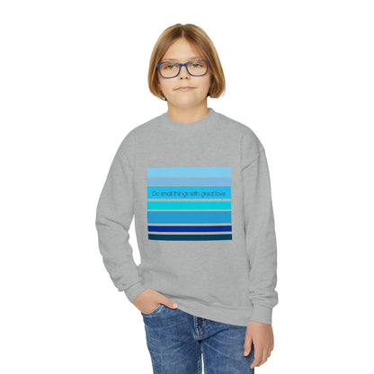 HLC Blue Stripes Youth Crewneck Sweatshirt