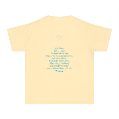 Hail Mary FoG w/prayer Youth Midweight Tee