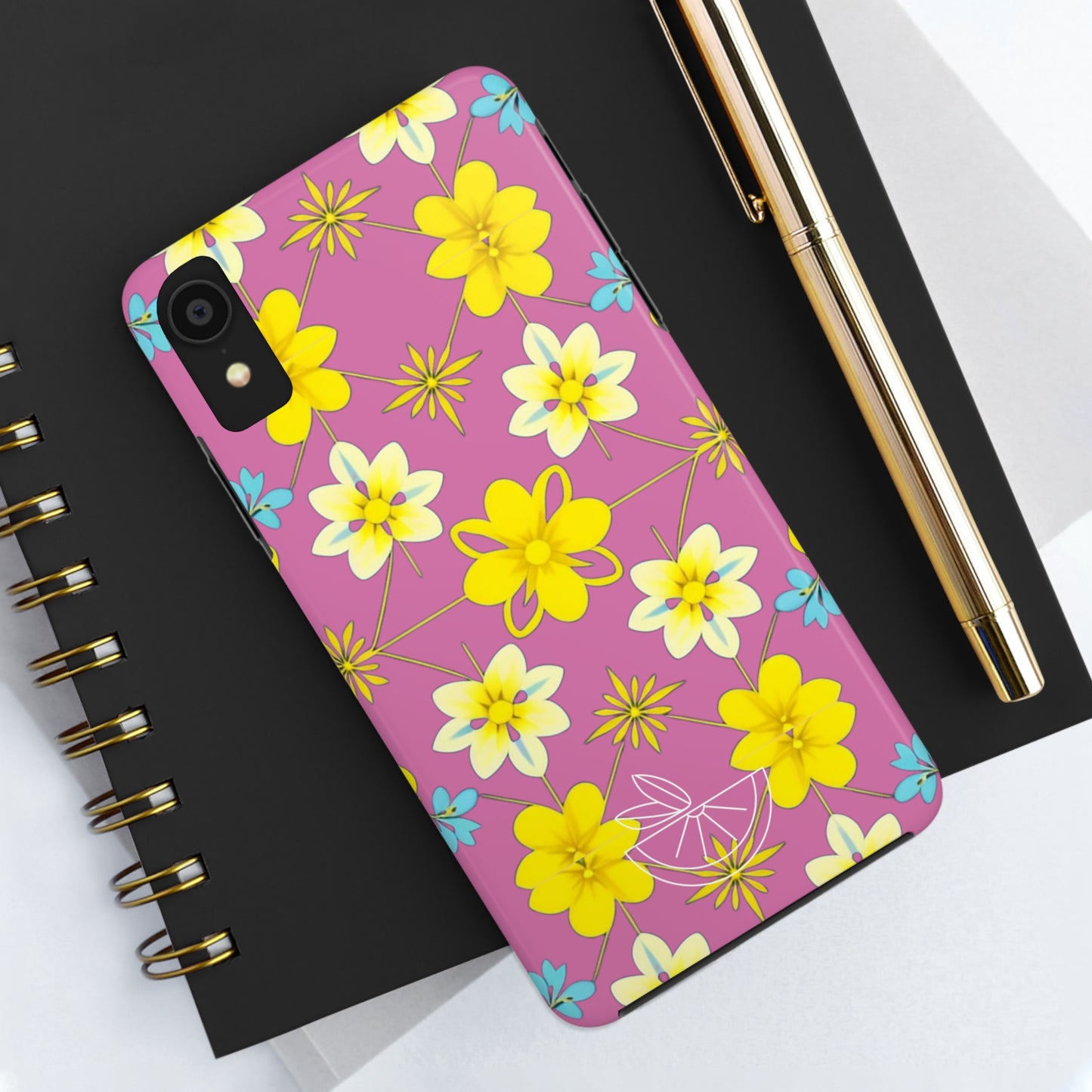 Vintage Yellow Flowers Tough Phone Cases