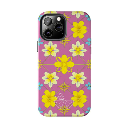 Vintage Yellow Flowers Tough Phone Cases