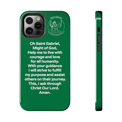 Saint Gabriel Prayer Design Tough Phone Cases