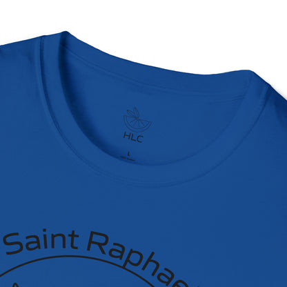 Archangel Saint Raphael w/ prayer Unisex Softstyle T-Shirt