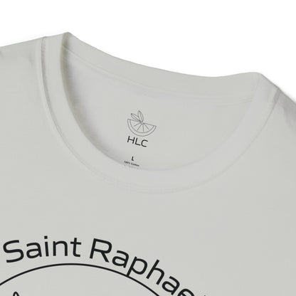 Archangel Saint Raphael w/ prayer Unisex Softstyle T-Shirt