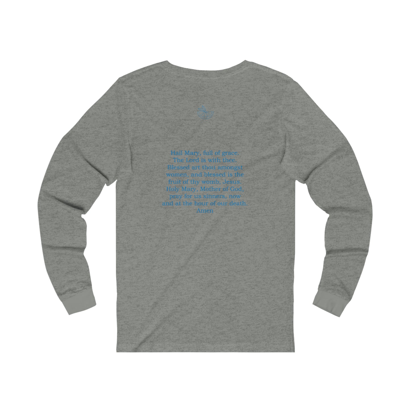 Hail Mary  w/prayer  Unisex Jersey Long Sleeve Tee