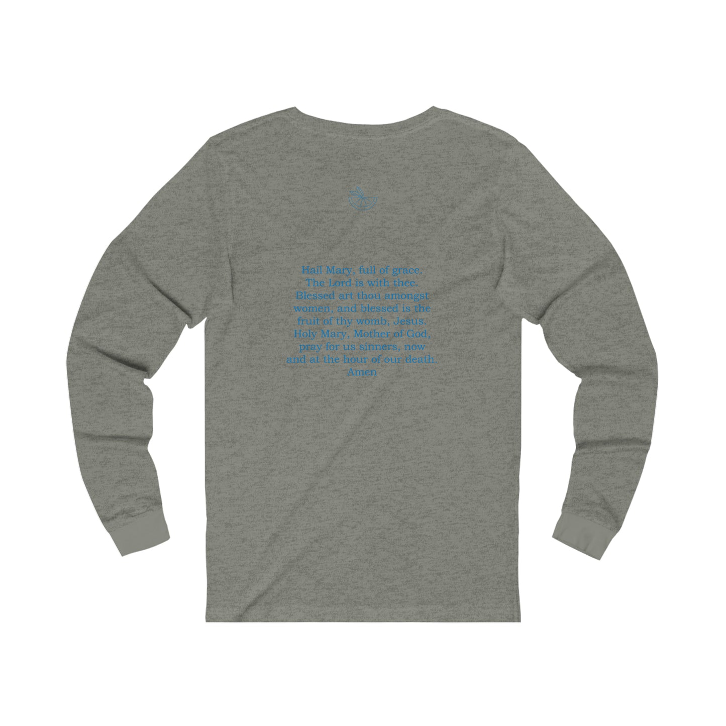 Hail Mary  w/prayer  Unisex Jersey Long Sleeve Tee