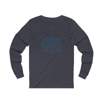 Hail Mary  w/prayer  Unisex Jersey Long Sleeve Tee