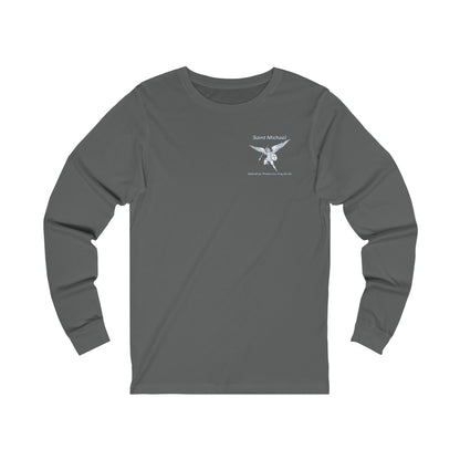 Archangel Saint Michael w/prayer  Unisex Jersey Long Sleeve Tee