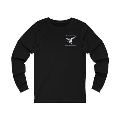 Archangel Saint Michael w/prayer  Unisex Jersey Long Sleeve Tee