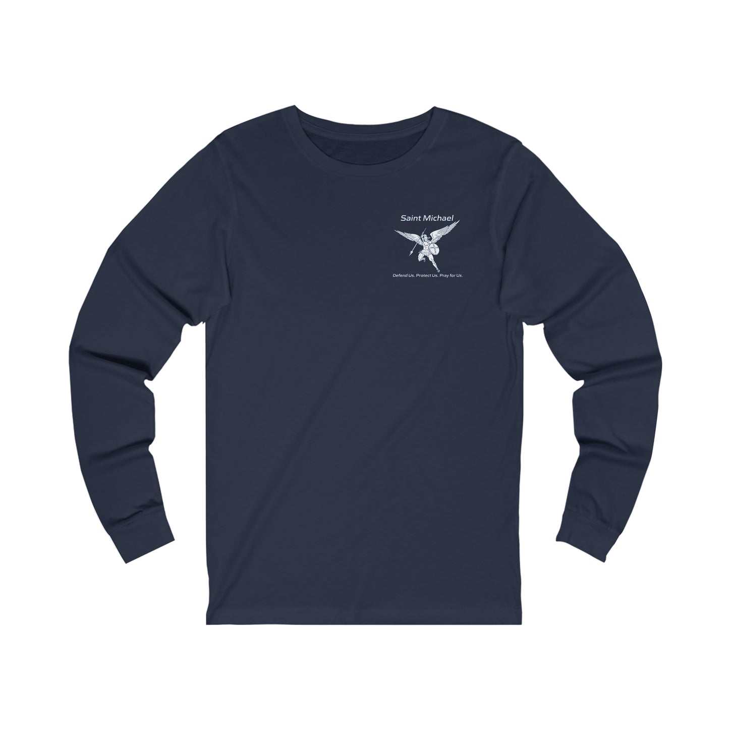 Archangel Saint Michael w/prayer  Unisex Jersey Long Sleeve Tee