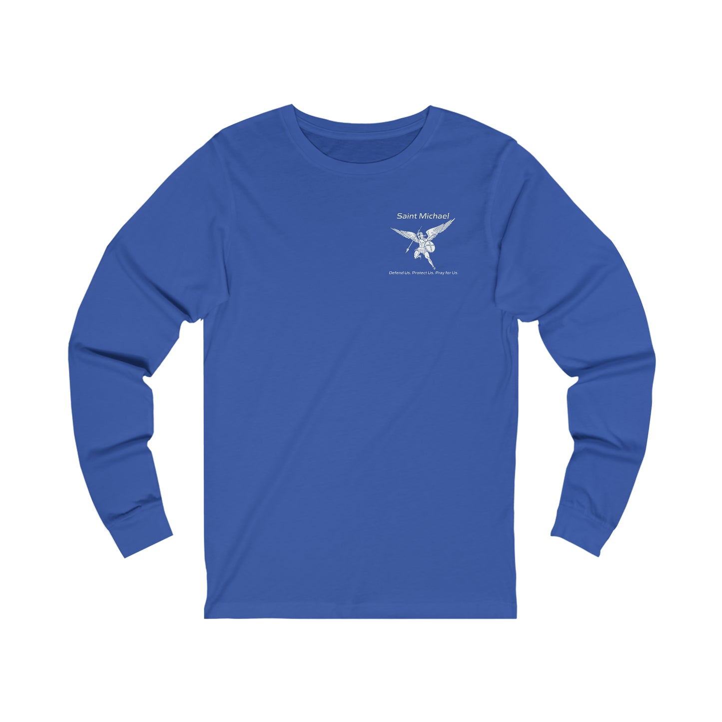 Archangel Saint Michael w/prayer  Unisex Jersey Long Sleeve Tee