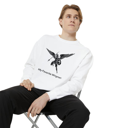 Archangel Saint Michael Unisex Garment-Dyed Sweatshirt