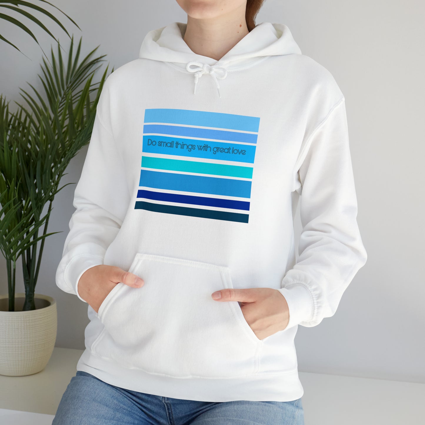 HLC Blue Stripes Unisex Heavy Blend™ Hooded Sweatshirt