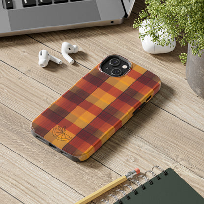 Vintage Fall Plaid HLC Tough Phone Cases