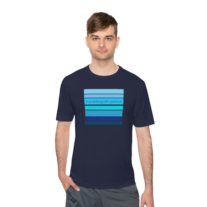 HLC Blue Stripes Unisex Moisture Wicking Tee