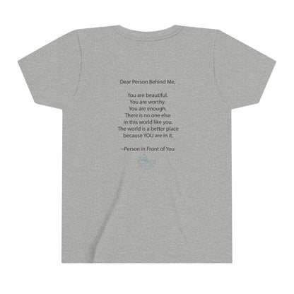 Dear Person Behind Me Youth Short Sleeve Tee