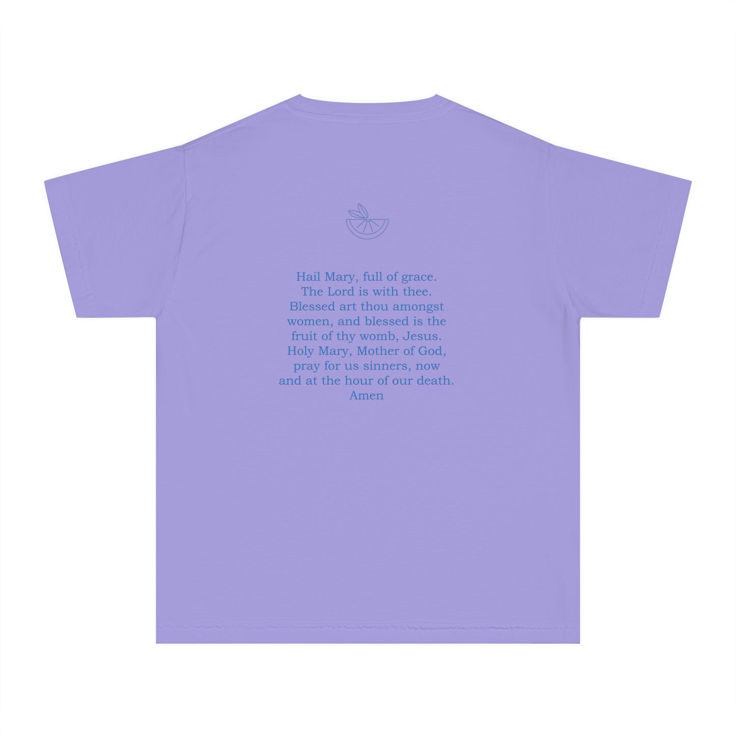 Hail Mary Prayer/Flowers Youth Midweight Tee