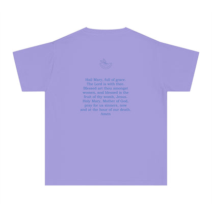 Hail Mary Prayer/Flowers Youth Midweight Tee