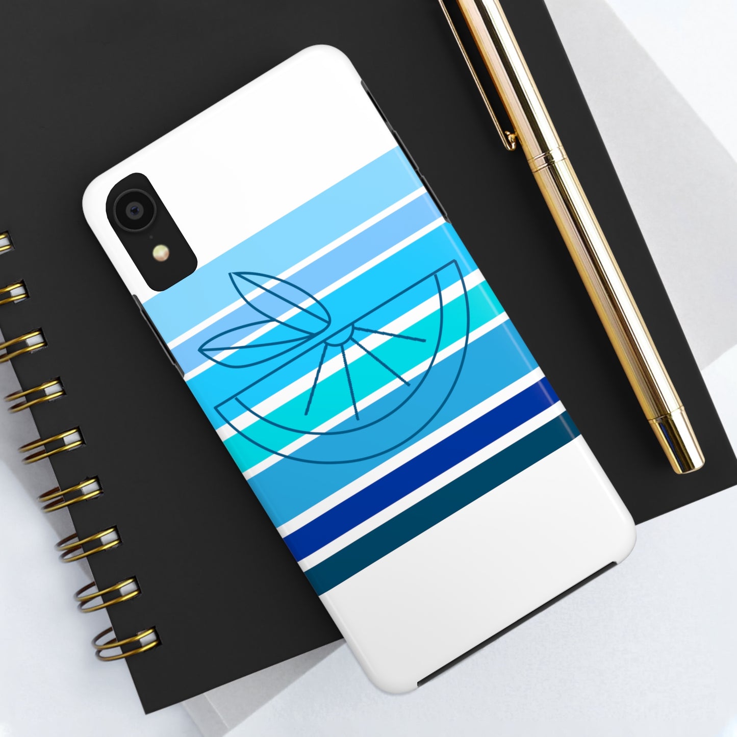 HLC Blue Stripes Tough Phone Cases