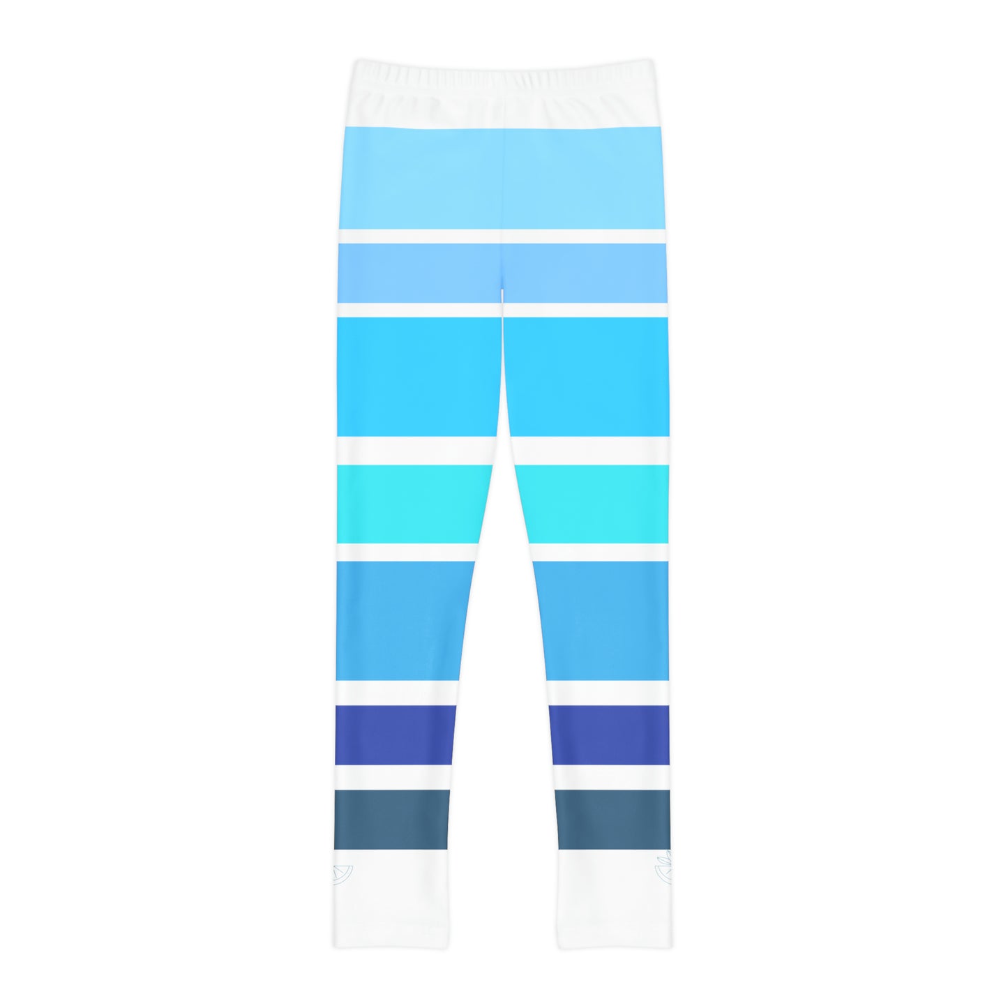 HLC Blue Stripes Youth Full-Length Leggings (AOP)