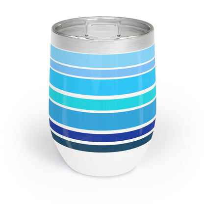 HLC Blue Stripes Chill Wine Tumbler