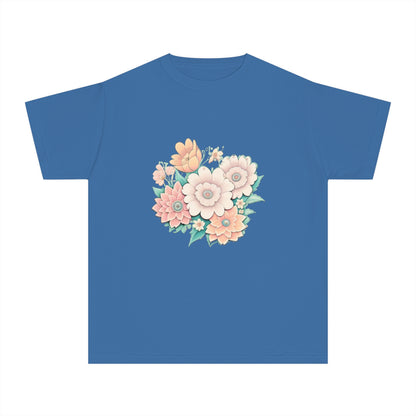 Mary Flowers Front Graphic Youth Midweight Tee