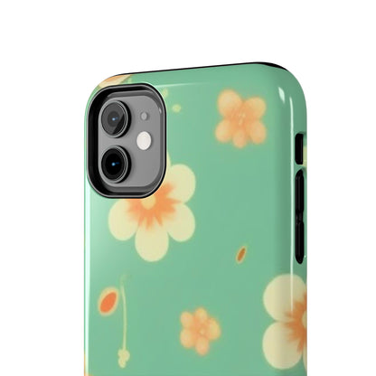 Vintage Coral flowers Tough Phone Cases