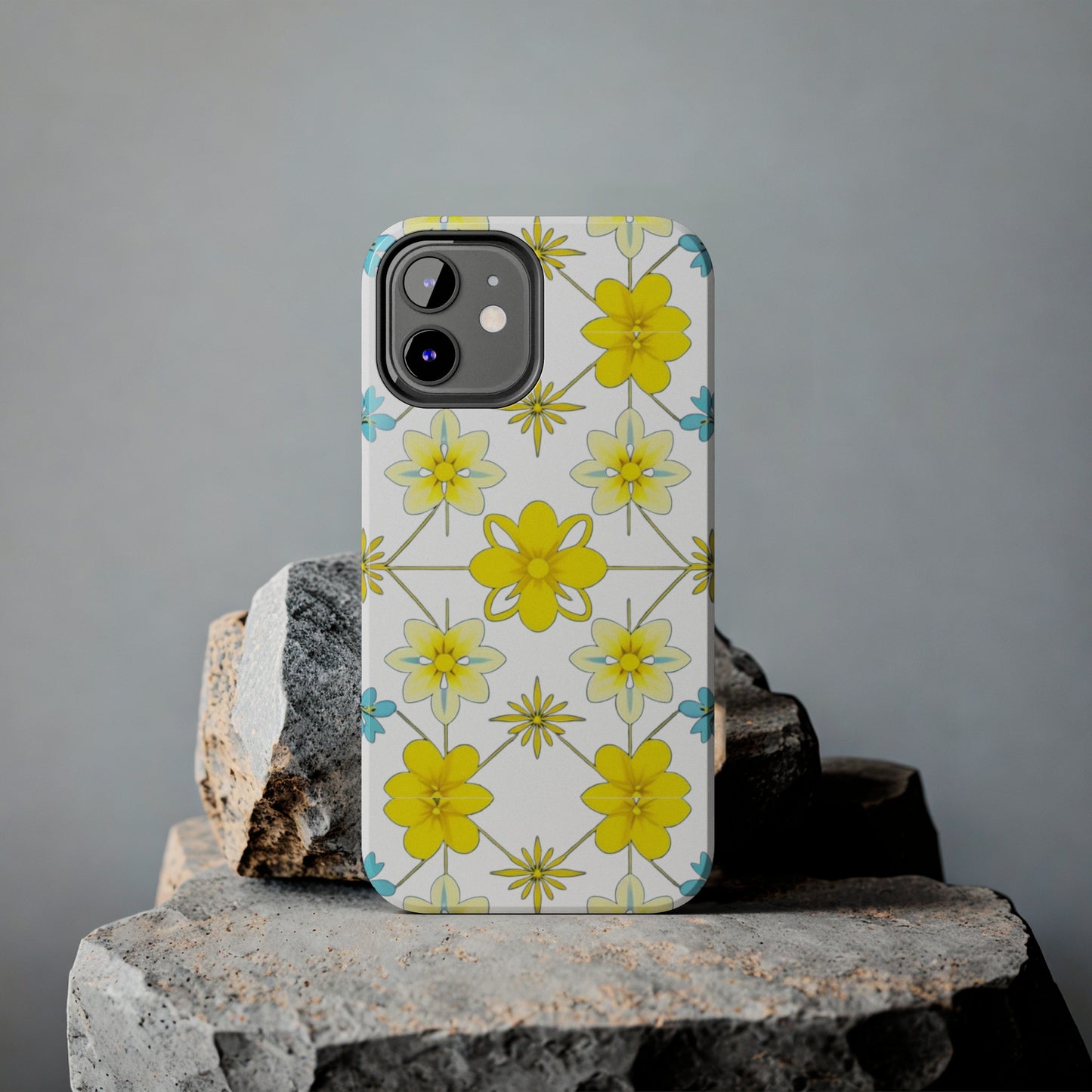 Vintage Yellow Flowers Tough Phone Cases