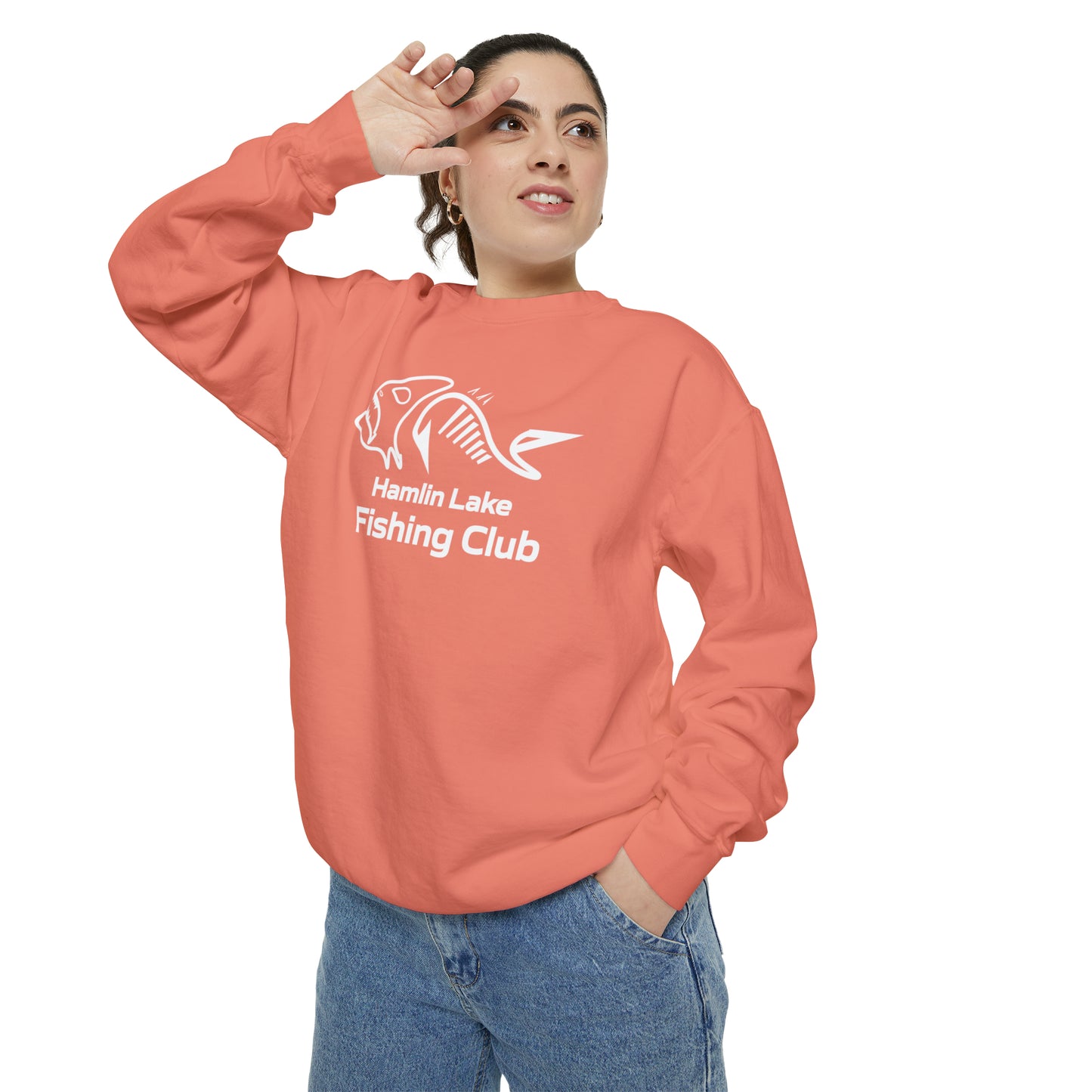 FCF Co. Hamlin Lake Fishing Club Unisex Garment-Dyed Sweatshirt